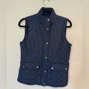 Talbots Fleece-lined Navy Blue Vest